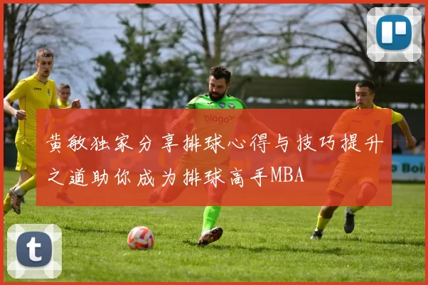 黄敏独家分享排球心得与技巧提升之道助你成为排球高手MBA